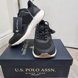 New U.S. Polo Assn. Tread Women's Gum Rener Golden Black Athletic Shoes Size 10